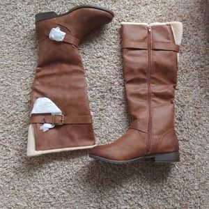 Justfab sherpa lined boots